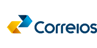 Logo da Correios, empresa que realiza entrega de remessas com origem e destino